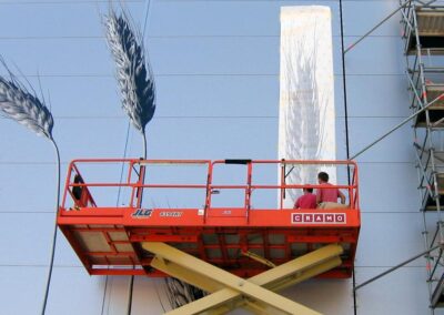 Selvklæbende folie på facade for Vattenfall - Nonbye