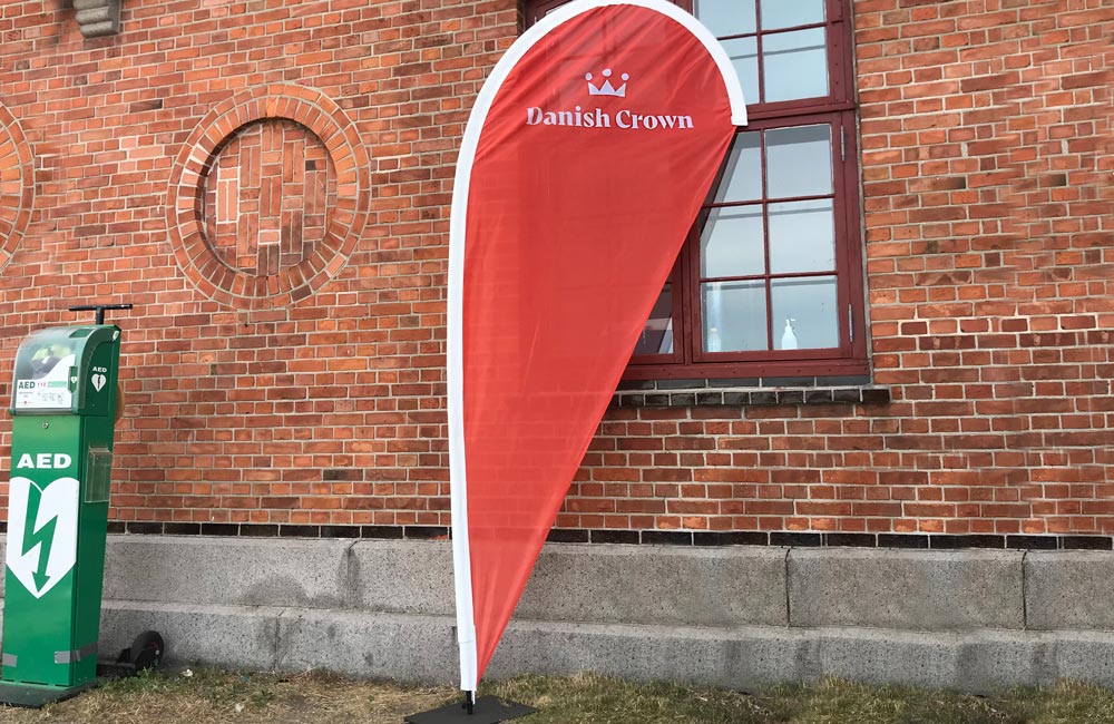 Flag til Danish Crown i forbindelse med Folkemødet - Nonbye